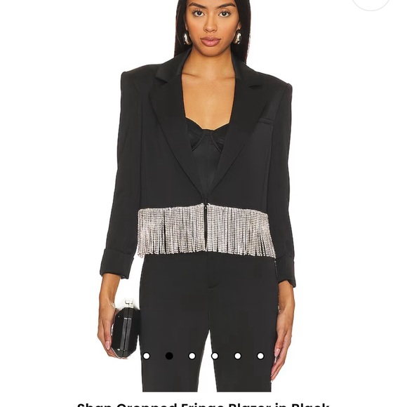 Gorgeous Alice and Olivia rhinestone trimmed short jacket.  Fabulous! - Picture 10 of 15